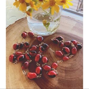 C.1970’s vintage naturalist seed necklace